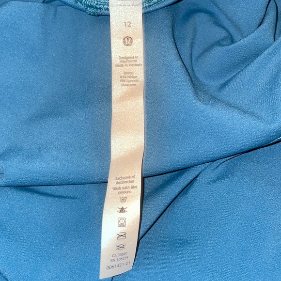 Lululemon Athletica size 12 yoga pants in dramatic blue. Worn a couple of times - Picture 9 of 9